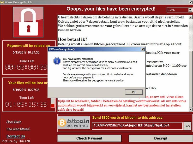 bitcoin address wannacry