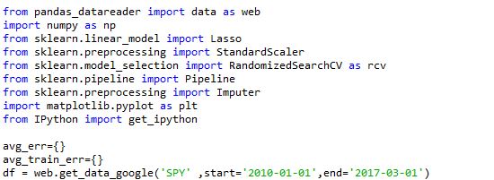 data from Google to run the code