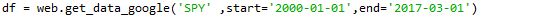 passing more data from a different time period