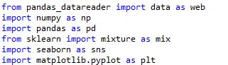 import the necessary libraries