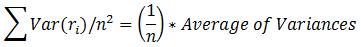Special case of fully diversified portfolio
