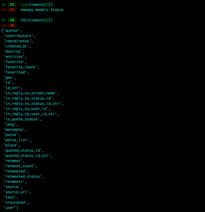 tweepy model status