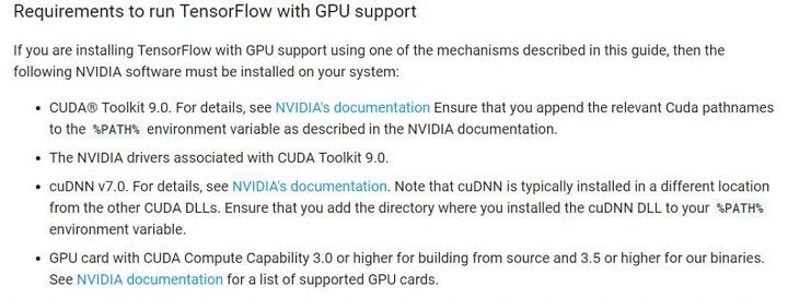 Tensorflow hot sale gpu support