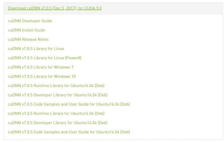 tensorflow gpu installation step 4 install cudnn choose os