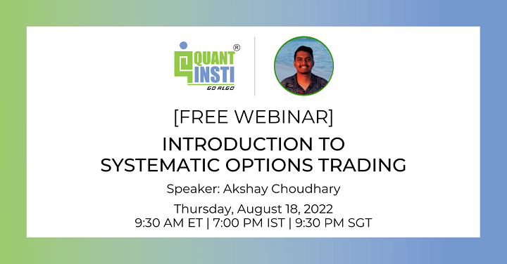 Introduction to Systematic Options Trading webinar