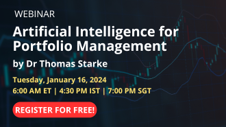 Artificial Intelligence for Portfolio Management by Dr Thomas Starke | Webinar
