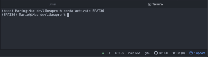 conda activate EPAT36