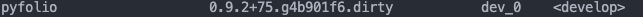 Conda list